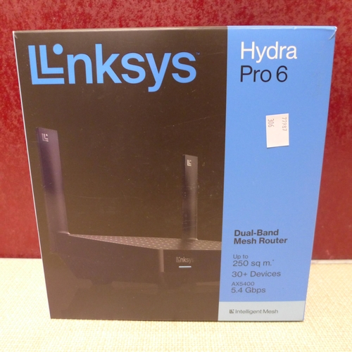 3133 - Linksys Hydra Pro 6 Dual Band Mesh Router (model:- MR5500-KE WIFI6 3), original RRP £291.66 + VAT (3... 