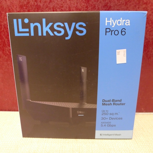 3134 - Linksys Hydra Pro 6 Dual Band Mesh Router (model:- MR5500-KE WIFI6 3), original RRP £291.66 + VAT (3... 