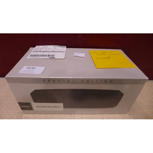 3135 - Bose Soundlink Mini 2 Black Wireless Speaker, original RRP £134.99 + VAT (306-190) * This lot is sub... 