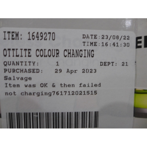 3160 - Ottlite Colour Changing LED Desk Lamp (306-262) * This lot is subject to VAT