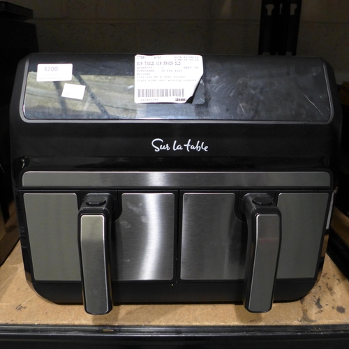 3200 - Two-Drawer Sur La Table Air Fryer (306-58) * This lot is subject to VAT