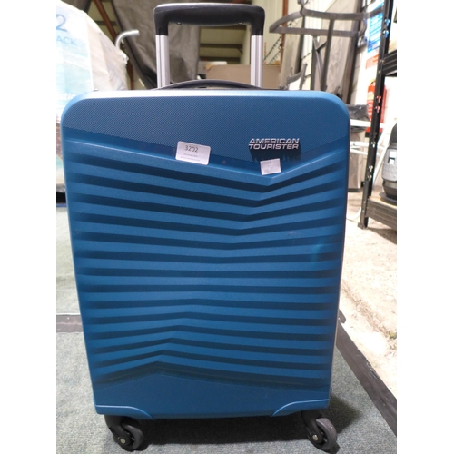 3202 - American Tourister Jetdriver Carryon 55cm 4 Wheel Spinner Hardside Case (306-64) * This lot is subje... 