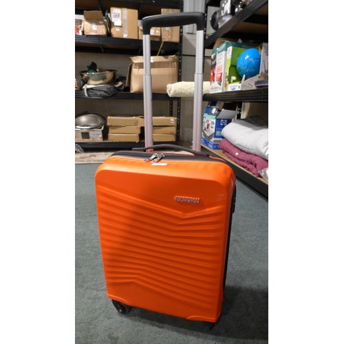 3208 - American Tourister Jetdriver Carryon 55cm 4 Wheel Spinner Hardside Case (306-313) * This lot is subj... 