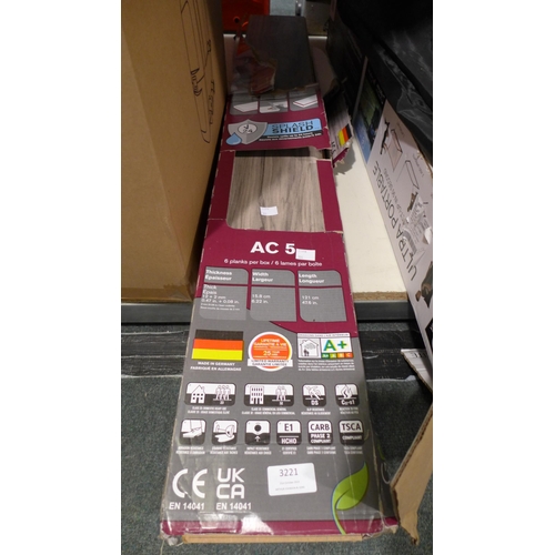 3221 - Pack Of Laminate Flooring (Grey Walnut) (306-8) * This lot is subject to VAT