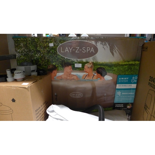 3222 - Lay-Z-Spa Inflatable Hot Tub With Cover, original RRP £329.99 + VAT  (306-369) * This lot is subject... 