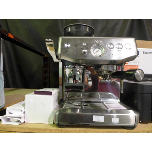 3345 - Sage Barista Impress Coffee Machine (model:- SES876BST4GUK1), original RRP £539.99 + VAT (306-173) *... 