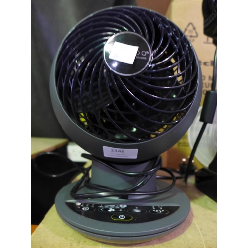 3348 - Iris Woozoo Grey Desk Fan - No Remote (306-47) * This lot is subject to VAT