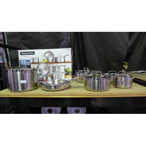 3349 - Tramontina Stainless Steel Cookware Set, original RRP £169.99 + VAT (306-198) * This lot is subject ... 