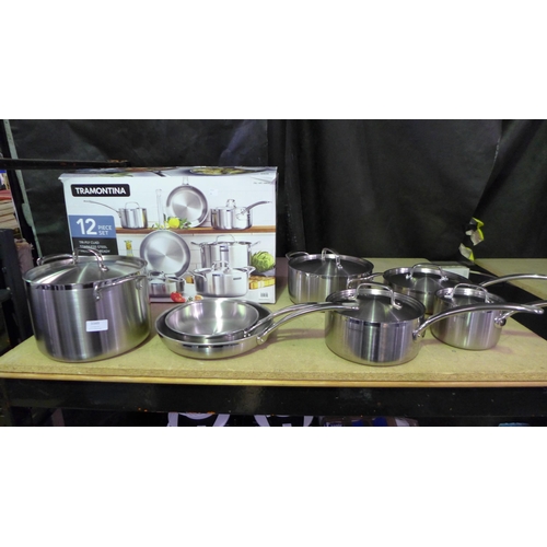 3349 - Tramontina Stainless Steel Cookware Set, original RRP £169.99 + VAT (306-198) * This lot is subject ... 