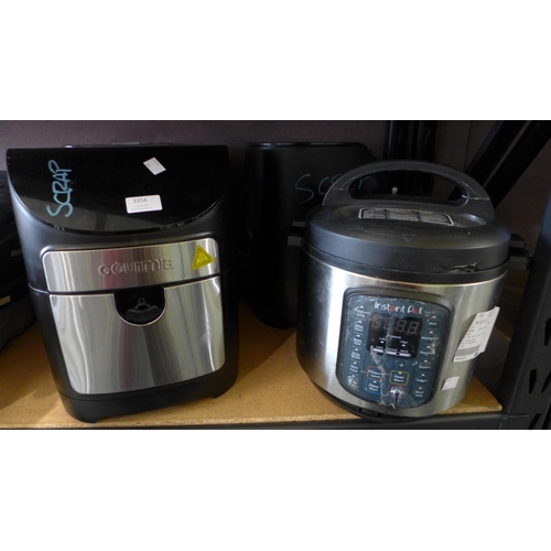 3354 - Instant Pot Duo 9-In-1 and 3 Gourmia Air Fryers (7QT)   (306-148,206,306,307) * This lot is subject ... 