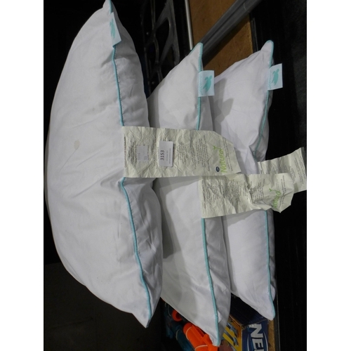 3153 - 3x Allerease Pure Recycled Pillows (306-256,257) * This lot is subject to VAT