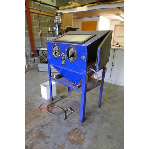 7 - A Maxblast Model 24965 220L sand blaster. Item is offered for sale in situ at Strelley, Nottingham. ... 