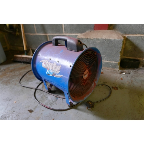 9 - A Clarke 230V portable air ventilator fan. Item is offered for sale in situ at Strelley, Nottingham.... 