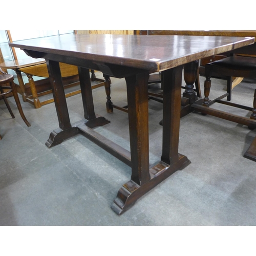 109 - An Arts and Crafts oak refectory table