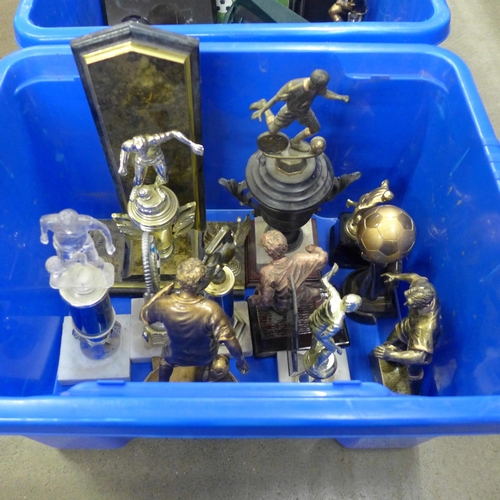 1078 - A collection of football trophies **PLEASE NOTE THIS LOT IS NOT ELIGIBLE FOR POSTING AND PACKING**