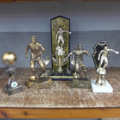 1078 - A collection of football trophies **PLEASE NOTE THIS LOT IS NOT ELIGIBLE FOR POSTING AND PACKING**