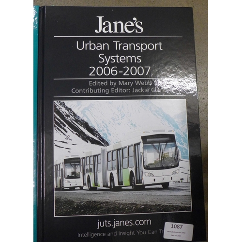 1087 - A collection of transport related books; Aircraft mainly, including four Jane's books, as new condit... 