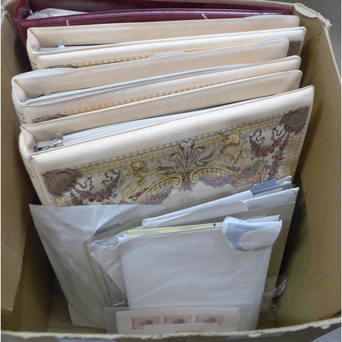 1092 - Stamps; a box of Royalty stamps and covers