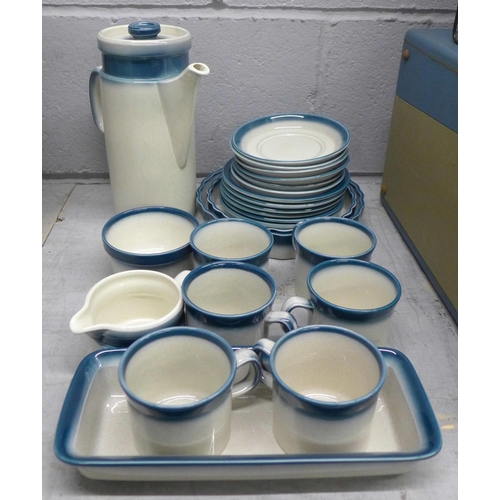 1099 - A collection of Wedgwood Pacific Blue coffee and dinnerwares (24) **PLEASE NOTE THIS LOT IS NOT ELIG... 