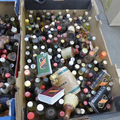 1106 - A large quantity of alcohol miniatures (two boxes) **PLEASE NOTE THIS LOT IS NOT ELIGIBLE FOR POSTIN... 