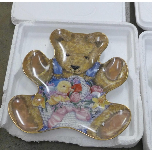 Franklin mint sale teddy bear plates