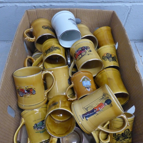 1124 - Twenty-five Wade tankards, mainly transport related **PLEASE NOTE THIS LOT IS NOT ELIGIBLE FOR POSTI... 