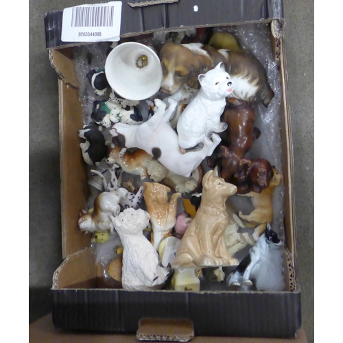 1140 - A collection of approximately one hundred figures of dogs (3 boxes) **PLEASE NOTE THIS LOT IS NOT EL... 