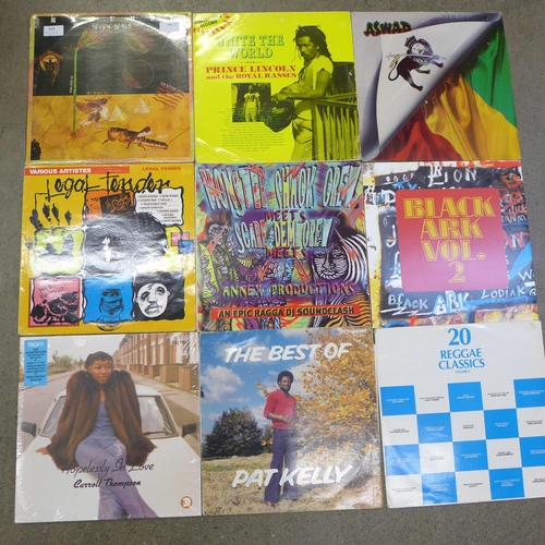 674 - Fifteen reggae LP records