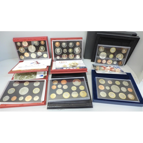 677 - Eight Royal Mint UK coin sets