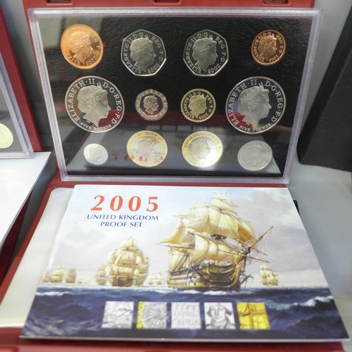 677 - Eight Royal Mint UK coin sets