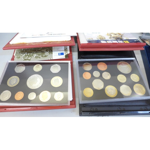 677 - Eight Royal Mint UK coin sets