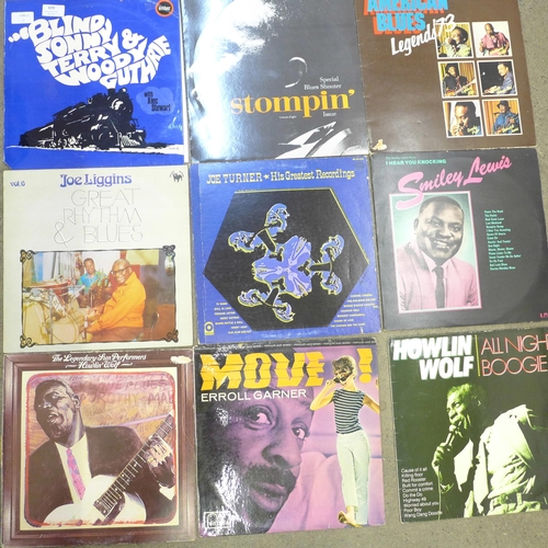 699 - Eighteen jazz and blues LP records