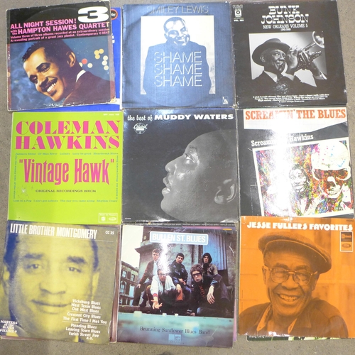 699 - Eighteen jazz and blues LP records