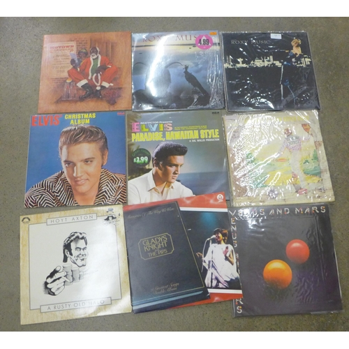 715 - Fourteen LP records including Roxy Music and Johnny Nash