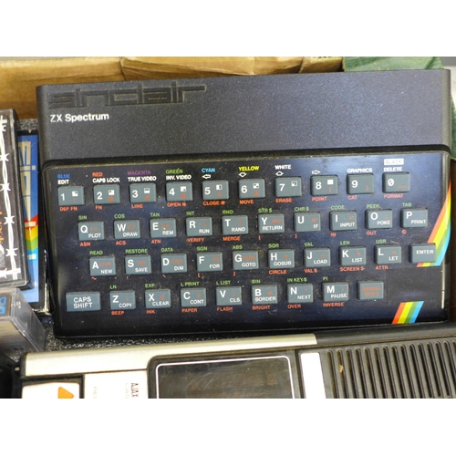 730 - A ZX Spectrum, games, leads, etc.