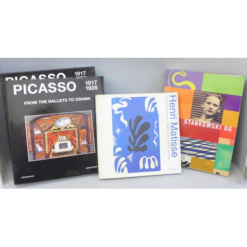 744 - Three art books, Picasso 1917-1926 From The Ballets to Drama, in slip case, Henri Matisse, Drawing w... 