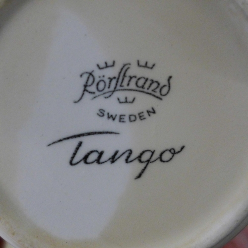 783 - A 1960s/70s Swedish Rorstrand Tango coffee set and five Portmeirion Talisman kitchenware storage jar... 