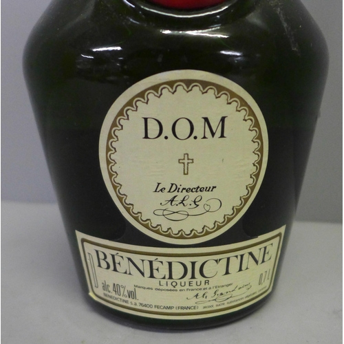 795 - One bottle, Benedictine liqueur, 1970s