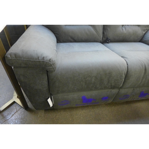 1334 - A Justin grey 2 seater sofa with power recline, original RRP £708.33 +VAT (4188-19) *This lot is sub... 