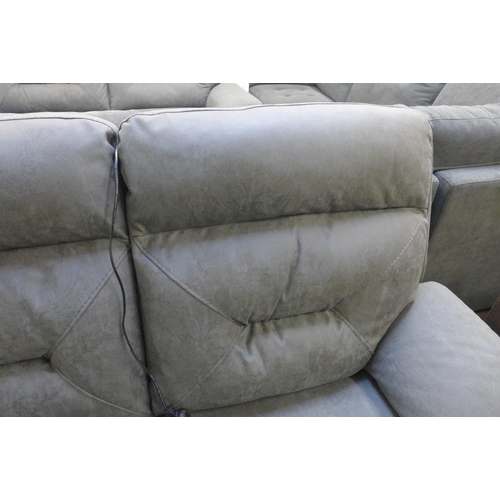 1334 - A Justin grey 2 seater sofa with power recline, original RRP £708.33 +VAT (4188-19) *This lot is sub... 