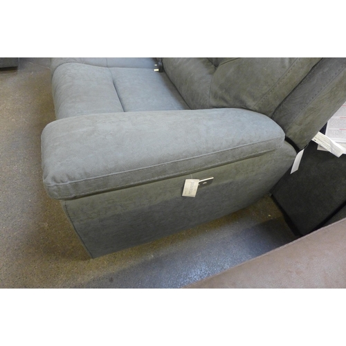 1334 - A Justin grey 2 seater sofa with power recline, original RRP £708.33 +VAT (4188-19) *This lot is sub... 