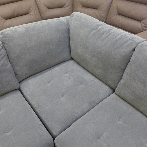 1348 - A Tisdale 6 piece dark grey sofa, original RRP £1249.99 +VAT (4188-36) *This lot is subject to VAT