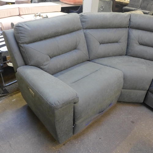 1348 - A Tisdale 6 piece dark grey sofa, original RRP £1249.99 +VAT (4188-36) *This lot is subject to VAT