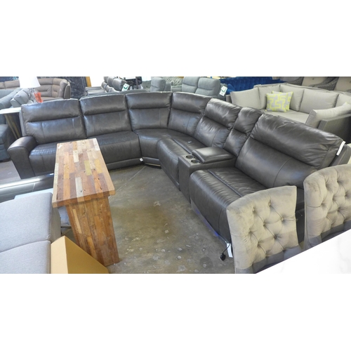 1355 - A Gilman Creek Lauretta leather corner sofa, original RRP £1999.99 +VAT (4188-22) *This lot is subje... 