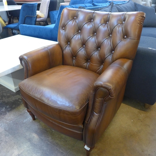 1361 - A Columbus cognac leather armchair, original RRP £583.33 + VAT (4189-24) *This lot is subject to VAT