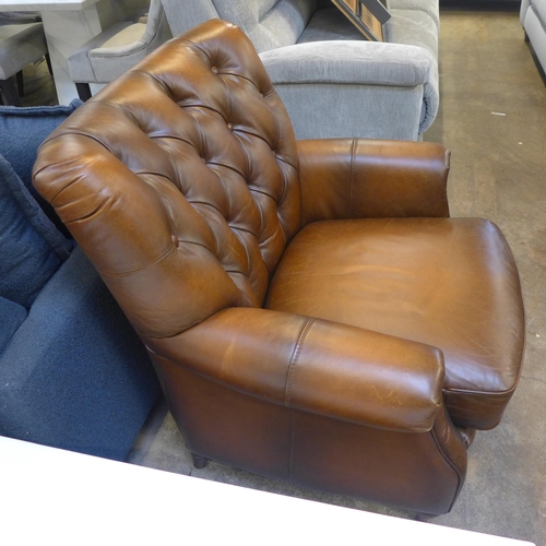 1361 - A Columbus cognac leather armchair, original RRP £583.33 + VAT (4189-24) *This lot is subject to VAT