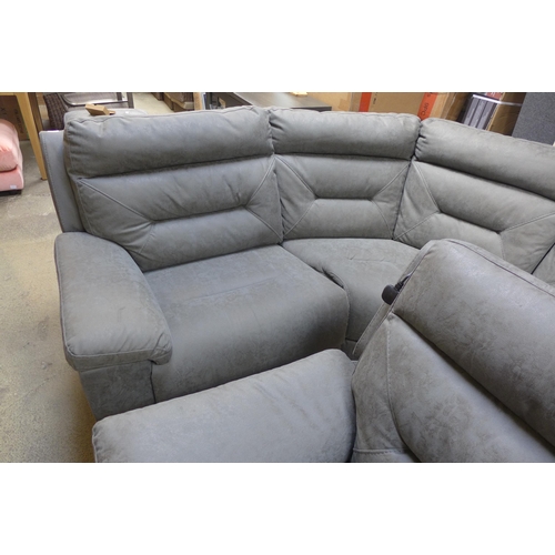 1493 - A Justin grey sectional reclining sofa , original RRP £1499.99 + VAT (4189-29) *This lot is subject ... 