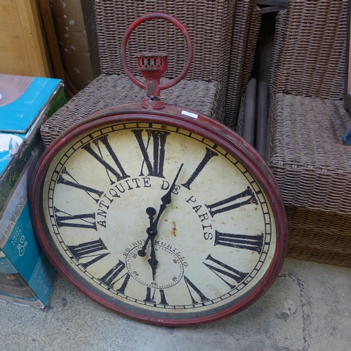 1573 - A large antique style wall clock