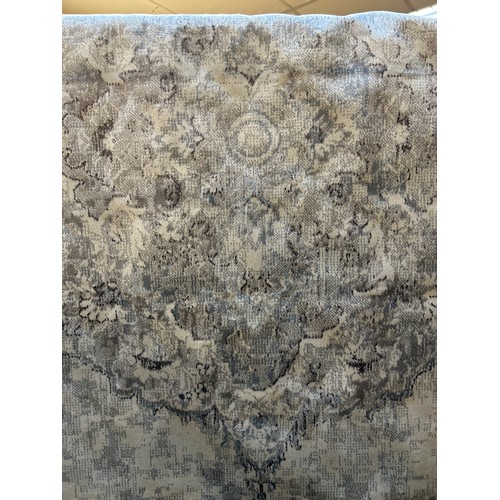 1504 - A cream and grey ground, contemporary vintage style carpet, 300cm x 200cm