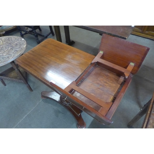 107 - A Regency mahogany metamorphic reading table